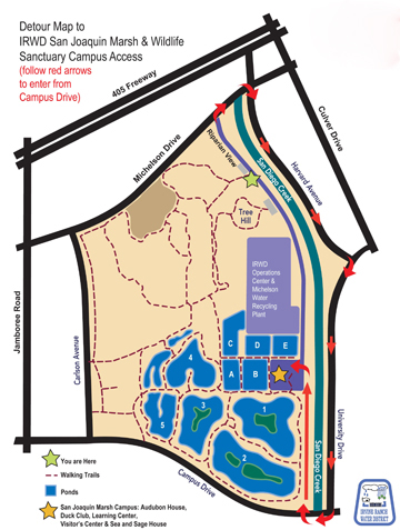Map of SJWS detour